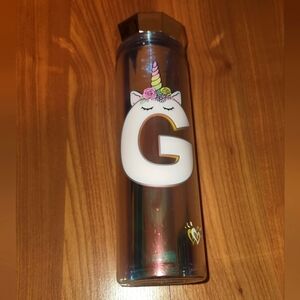 G monogram Justice Water Bottle EUC